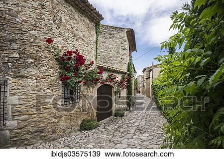 "Medieval alley, Pals, Palafrugell, Costa Brava, Catalonia, Spain, Europe" View Large Photo Image Stock Photo - "Medieval alley, Pals, Palafrugell, Costa Brava, Catalonia, Spain, Europe". Fotosearch