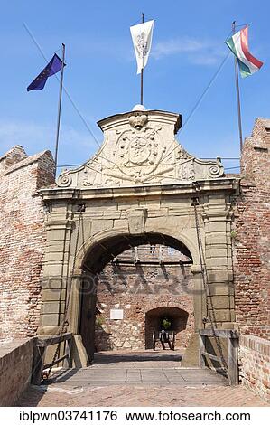 Stock Photograph - "Medieval fortifications of Siklos Castle, Siklos, Baranya County, Hungary, Europe". Fotosearch