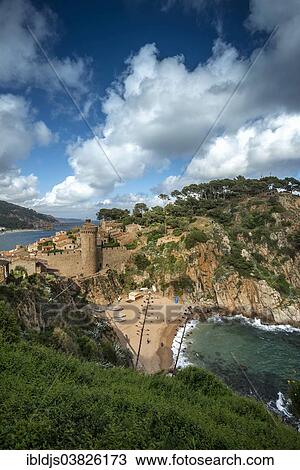 "Medieval historic town centre, Tossa de Mar, Girona province, Costa Brava, Spain, Europe" View Large Photo Image Stock Image - "Medieval historic town centre, Tossa de Mar, Girona province, Costa Brava, Spain, Europe". Fotosearch