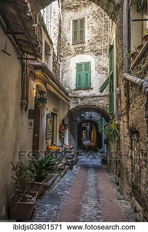 "Medieval lane in Dolceacqua, at Ventimiglia, Imperia, Liguria, Italy Province" View Large Photo Image Stock Image - "Medieval lane in Dolceacqua, at Ventimiglia, Imperia, Liguria, Italy Province". Fotosearch