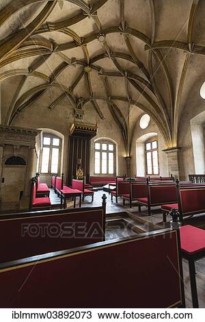 "Medieval room with a ribbed vault at Prague Castle, Prague, Czech Republic, Europe" View Large Photo Image Stock Image - "Medieval room with a ribbed vault at Prague Castle, Prague, Czech Republic, Europe". Fotosearch