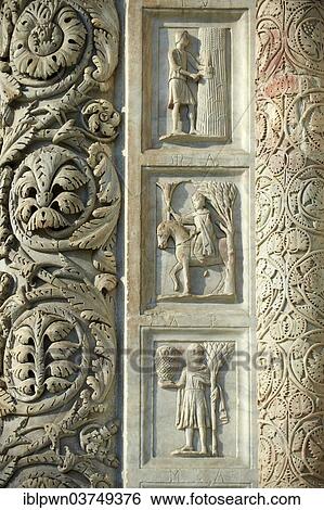 "Medieval sculptural reliefs on the door of the Baptistry of St. John, Pisa, Province of Pisa, Tuscany, Italy, Europe" View Large Photo Image Stock Photograph - "Medieval sculptural reliefs on the door of the Baptistry of St. John, Pisa, Province of Pisa, Tuscany, Italy, Europe". Fotosearch