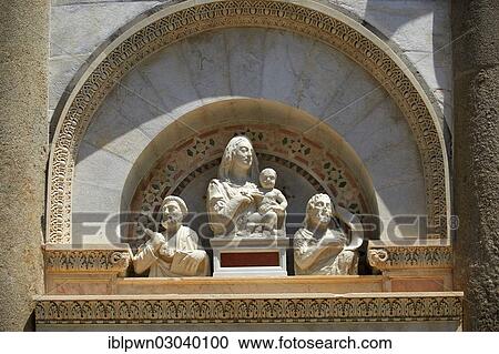 "Medieval sculptures of The Madonna and Child above the door to the The Leaning Tower of Pisa, Pisa, Province of Pisa, Tuscany, Italy, Europe" View Large Photo Image Stock Image - "Medieval sculptures of The Madonna and Child above the door to the The Leaning Tower of Pisa, Pisa, Province of Pisa, Tuscany, Italy, Europe". Fotosearch