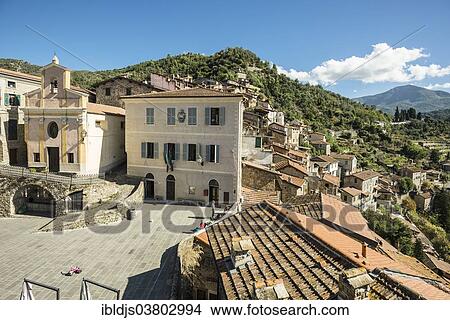 "Medieval village in the mountains, Apricale, Imperia Province, Liguria, Italy, Europe" View Large Photo Image Picture - "Medieval village in the mountains, Apricale, Imperia Province, Liguria, Italy, Europe". Fotosearch