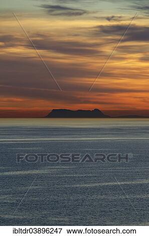 "Mediterranean Sea, Rock of Gibraltar and the Strait of Gibraltar to its left, with stratocumulus clouds in sunset light, seen from Marbella, Costa del Sol, Malaga province, Andalusia, Spain, Europe" View Large Photo Image Stock Photo - "Mediterranean Sea, Rock of Gibraltar and the Strait of Gibraltar to its left, with stratocumulus clouds in sunset light, seen from Marbella, Costa del Sol, Malaga province, Andalusia, Spain, Europe". Fotosearch