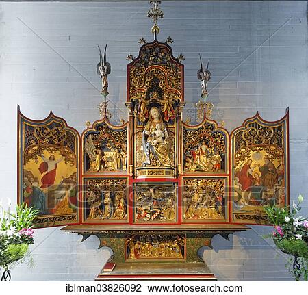 "Mehrerau altar of Our Mother of Grace in the monastery church, Wettingen-Mehrerau Cistercian Abbey, Bregenz, Vorarlberg, Austria, Europe" View Large Photo Image Stock Image - "Mehrerau altar of Our Mother of Grace in the monastery church, Wettingen-Mehrerau Cistercian Abbey, Bregenz, Vorarlberg, Austria, Europe". Fotosearch