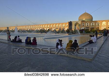 Stock Photo - "Meidan-e Emam, Naqsh-e Jahan, Imam Square, UNESCO World Heritage Site, Isfahan, Iran, Persia, Asia". Fotosearch