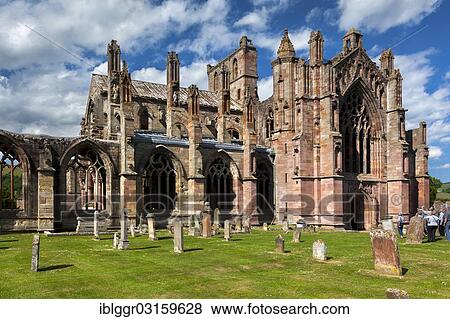 "Melrose Abbey, Melrose, Scottish Borders, Scotland, United Kingdom, Europe" View Large Photo Image Stock Photo - "Melrose Abbey, Melrose, Scottish Borders, Scotland, United Kingdom, Europe". Fotosearch