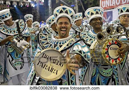 "Members of the Bateria drum group, parade of the samba school Uniao da Ilha do Governador, Sambodromo, Rio de Janeiro, Brazil, South America" View Large Photo Image Stock Photo - "Members of the Bateria drum group, parade of the samba school Uniao da Ilha do Governador, Sambodromo, Rio de Janeiro, Brazil, South America". Fotosearch