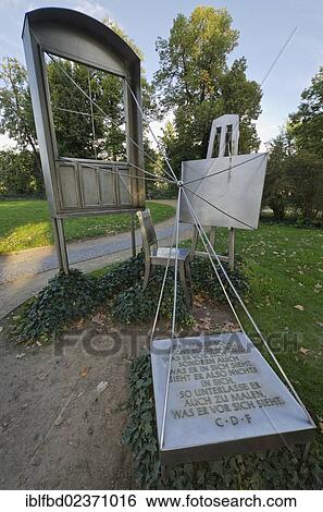 Stock Photograph - "Memorial for the famous Dresden painter Caspar David Friedrich, Dresden, Saxony, Germany, Europe". Fotosearch