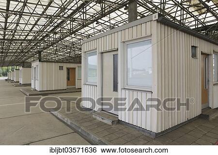 Stock Photograph - "Memorial site at Helmstedtâ€“Marienborn border crossing, former GDR border, Marienborn, Saxony-Anhalt, Germany, Europe". Fotosearch