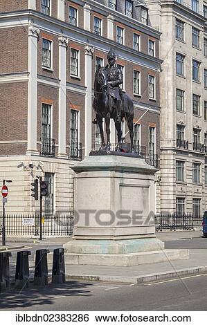Stock Photograph - "Memorial statue to Sir George Stuart White in Portland Place, London, England, United Kingdom, Europe". Fotosearch