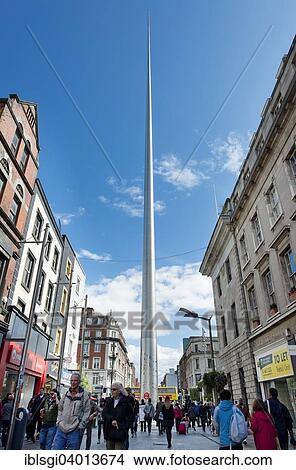 "Memorial, The Spire, O'Connell Street, Dublin, Ireland, Europe" View Large Photo Image Picture - "Memorial, The Spire, O'Connell Street, Dublin, Ireland, Europe". Fotosearch