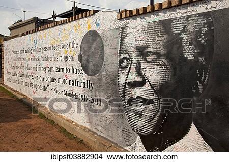 Picture - "Memorial to Nelson Mandela, Soweto, Johannesburg, Gauteng, South Africa, Africa". Fotosearch