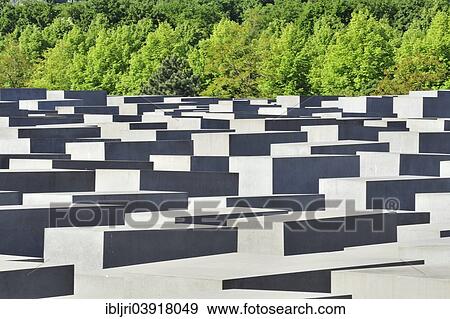 Stock Photo - "Memorial to the Murdered Jews of Europe or Holocaust Memorial, Berlin, Germany, Europe". Fotosearch