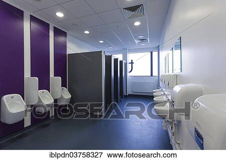 "Men's lavatory in a commercial building, United Kingdom, Europe" View Large Photo Image Stock Photo - "Men's lavatory in a commercial building, United Kingdom, Europe". Fotosearch