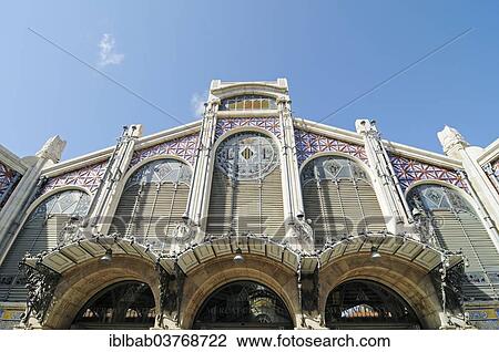 "Mercado Central, market halls, Valencia, Valencian Community, Spain, Europe" View Large Photo Image Stock Image - "Mercado Central, market halls, Valencia, Valencian Community, Spain, Europe". Fotosearch