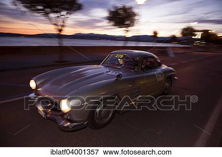 "Mercedes Benz 300 SL, W 198, 1955, classic car, race car, car race, Mille Miglia, Sirmione, Lombardy, Italy, Europe" View Large Photo Image Stock Photo - "Mercedes Benz 300 SL, W 198, 1955, classic car, race car, car race, Mille Miglia, Sirmione, Lombardy, Italy, Europe". Fotosearch