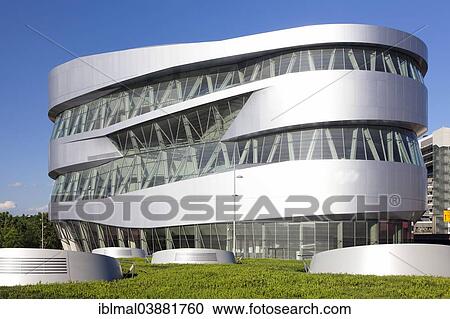 Stock Image - "Mercedes-Benz Museum, Stuttgart, Baden-Wurttemberg, Germany, Europe". Fotosearch