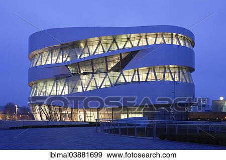 Stock Photo - "Mercedes-Benz Museum, Stuttgart, Baden-Wurttemberg, Germany, Europe". Fotosearch