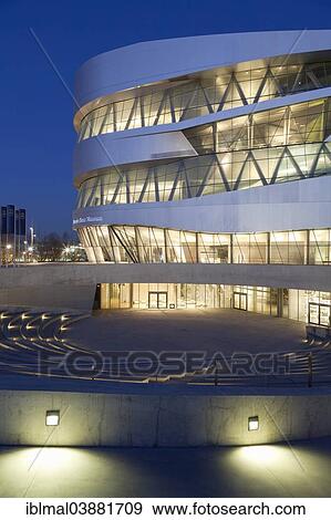 Stock Photo - "Mercedes-Benz Museum, Stuttgart, Baden-Wurttemberg, Germany, Europe". Fotosearch