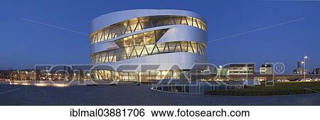 Stock Photograph - "Mercedes-Benz Museum, Stuttgart, Baden-Wurttemberg, Germany, Europe". Fotosearch