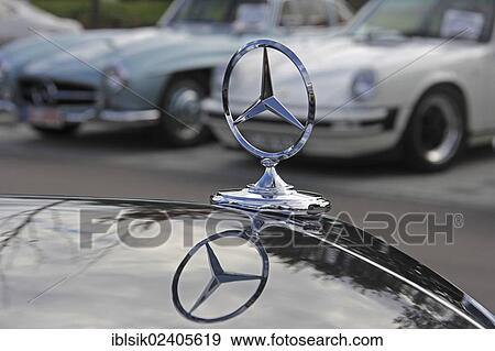 "Mercedes star, with a reflection" View Large Photo Image Stock Photo - "Mercedes star, with a reflection". Fotosearch