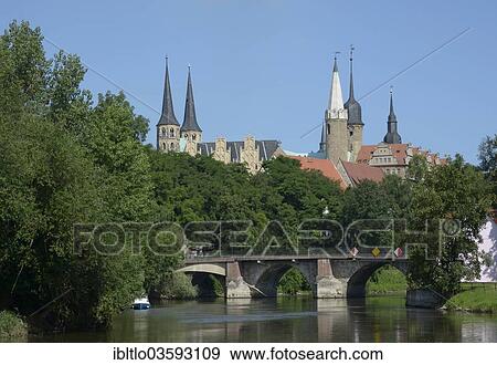 "Merseburg Cathedral and Merseburg Palace, Saale river at front, Merseburg, Saxony-Anhalt, Germany, Europe" View Large Photo Image Stock Photo - "Merseburg Cathedral and Merseburg Palace, Saale river at front, Merseburg, Saxony-Anhalt, Germany, Europe". Fotosearch