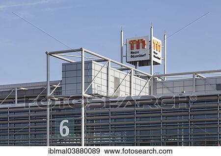 Stock Photo - "Messe Dusseldorf congress centre, North Rhine-Westphalia, Germany, Europe". Fotosearch
