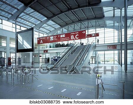"Messe Muenchen International trade fair centre, foyer, Munich, Upper Bavaria, Bavaria, Germany, Europe" View Large Photo Image Stock Photography - "Messe Muenchen International trade fair centre, foyer, Munich, Upper Bavaria, Bavaria, Germany, Europe". Fotosearch