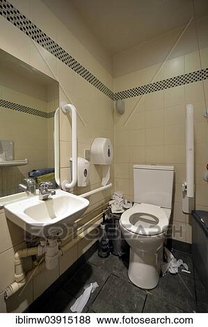 "Messy toilet in a pub, England, United Kingdom, Europe" View Large Photo Image Stock Photo - "Messy toilet in a pub, England, United Kingdom, Europe". Fotosearch