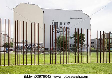 "Metal bars symbolising the former course of the Berlin Wall, Berlin Wall Memorial at Bernauer Strasse, Berlin, Germany, Europe" View Large Photo Image Stock Image - "Metal bars symbolising the former course of the Berlin Wall, Berlin Wall Memorial at Bernauer Strasse, Berlin, Germany, Europe". Fotosearch