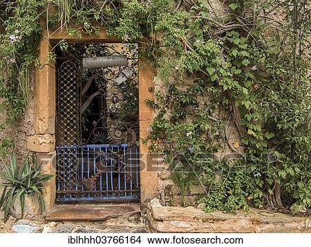 "Metal gate, Cala Rajada, Majorca, Balearic Islands, Spain, Europe" View Large Photo Image Picture - "Metal gate, Cala Rajada, Majorca, Balearic Islands, Spain, Europe". Fotosearch