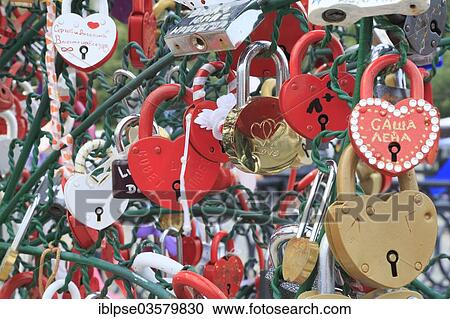"Metal trees with lovers' padlocks attached on Luzkow Bridge, Moskau, Moscow Oblast, Russia, Europe" View Large Photo Image Stock Image - "Metal trees with lovers' padlocks attached on Luzkow Bridge, Moskau, Moscow Oblast, Russia, Europe". Fotosearch