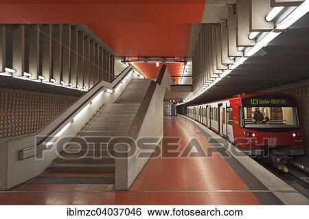 Stock Photograph - "Metro station, Friedrich-Ebert-Platz, Nuremberg, Middle Franconia, Bavaria, Germany, Europe". Fotosearch