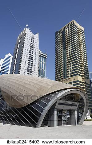 Metro Station, Jumeirah Lake Towers, Dubai, United Arab Emirates, Middle East, Asia View Large Photo Image Stock Image - Metro Station, Jumeirah Lake Towers, Dubai, United Arab Emirates, Middle East, Asia. Fotosearch