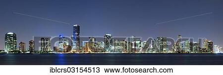 "Miami skyline seen from Key Biscayne at dusk, Key Biscayne, Miami, Florida, United States, North America" View Large Photo Image Stock Image - "Miami skyline seen from Key Biscayne at dusk, Key Biscayne, Miami, Florida, United States, North America". Fotosearch