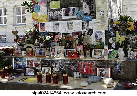 Michael Jackson memorial, Orlando di Lasso statue, Promenadenplatz square, Munich, Bavaria, Germany, Europe View Large Photo Image Picture - Michael Jackson memorial, Orlando di Lasso statue, Promenadenplatz square, Munich, Bavaria, Germany, Europe. Fotosearch
