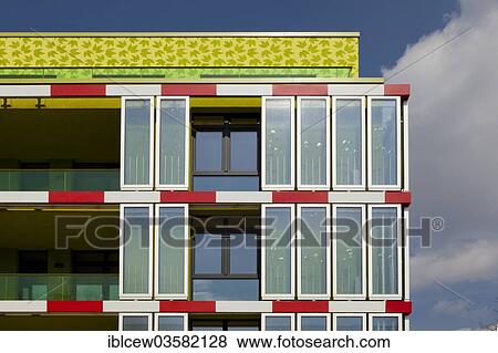 "Microalgae on the facade of an energy-plus house, International Building Exhibition, IBA Hamburg, Algenhaus, Algae House, Wilhelmsburg, Hamburg, Hamburg, Germany, Europe" View Large Photo Image Stock Photo - "Microalgae on the facade of an energy-plus house, International Building Exhibition, IBA Hamburg, Algenhaus, Algae House, Wilhelmsburg, Hamburg, Hamburg, Germany, Europe". Fotosearch