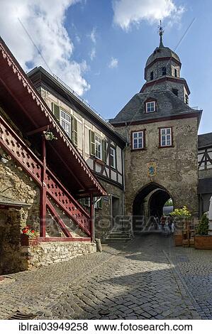 "Middle Gate Tower and Bell Tower, Braunfels Castle, historic centre, Braunfels, Hesse, Germany, Europe" View Large Photo Image Stock Photo - "Middle Gate Tower and Bell Tower, Braunfels Castle, historic centre, Braunfels, Hesse, Germany, Europe". Fotosearch