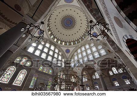 Stock Image - "Mihrimah Mosque or Mihrimah Sultan Camii, Edirnekapi, Istanbul, European side, Istanbul Province, Turkey, European side, Europe". Fotosearch