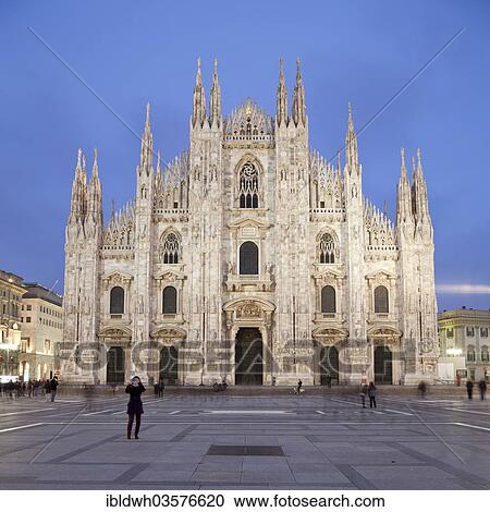 Stock Image - "Milan Cathedral or Duomo di Santa Maria nascente, Milan, Lombardy, Italy, Europe". Fotosearch