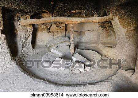 Picture - "Mill in the cave Bezirhane, Belisirma, Ihlara Valley Ihlara Vadisi, Aksaray Province, Cappadocia, Central Anatolia Region, Anatolia, Turkey, Asia". Fotosearch