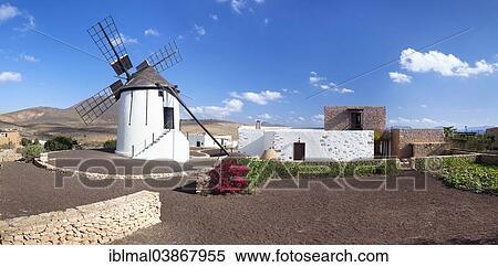 "Mill museum, Centro de Interpretacion de los Molinos, Tiscamanita, Fuerteventura, Canary Islands, Spain, Europe" View Large Photo Image Stock Photography - "Mill museum, Centro de Interpretacion de los Molinos, Tiscamanita, Fuerteventura, Canary Islands, Spain, Europe". Fotosearch