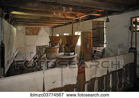 "Mill space of a flour mill, built in 1575, Franconian Open Air Museum, Bad Windsheim, Middle Franconia, Bavaria, Germany, Europe" View Large Photo Image Stock Photo - "Mill space of a flour mill, built in 1575, Franconian Open Air Museum, Bad Windsheim, Middle Franconia, Bavaria, Germany, Europe". Fotosearch