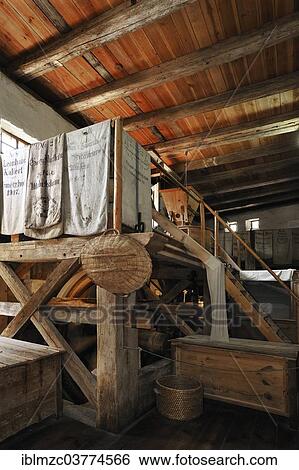 "Mill space of a flour mill, built in 1575, Franconian Open Air Museum, Bad Windsheim, Middle Franconia, Bavaria, Germany, Europe" View Large Photo Image Stock Photograph - "Mill space of a flour mill, built in 1575, Franconian Open Air Museum, Bad Windsheim, Middle Franconia, Bavaria, Germany, Europe". Fotosearch