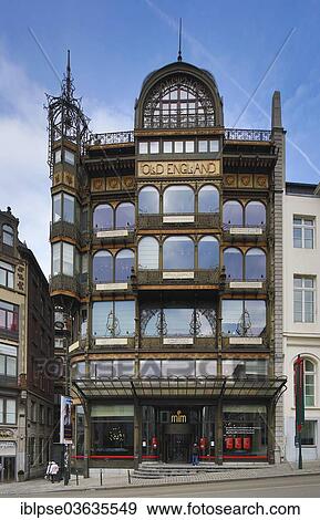 Stock Photo - "MIM Musical Instrument Museum, Art Nouveau facade, Brussels, Brussels Region, Belgium, Europe". Fotosearch