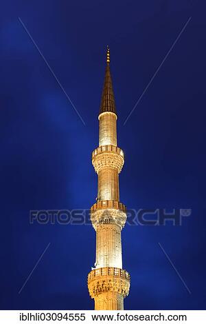 "Minaret, Blue Mosque, also known as Sultan Ahmed Mosque, Sultanahmet Camii, UNESCO World Cultural Heritage Site, Istanbul, Istanbul Province, Turkey, Asia" View Large Photo Image Stock Photography - "Minaret, Blue Mosque, also known as Sultan Ahmed Mosque, Sultanahmet Camii, UNESCO World Cultural Heritage Site, Istanbul, Istanbul Province, Turkey, Asia". Fotosearch