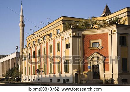 "Minaret tower and Italian-style building, Tirana, Albania, Europe" View Large Photo Image Stock Image - "Minaret tower and Italian-style building, Tirana, Albania, Europe". Fotosearch