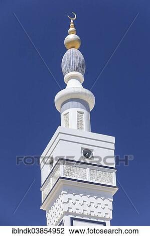 "Minaret with a golden crescent moon, Bilad Mosque, Sur, Ash Sharqiyah, Oman, Asia" View Large Photo Image Stock Image - "Minaret with a golden crescent moon, Bilad Mosque, Sur, Ash Sharqiyah, Oman, Asia". Fotosearch